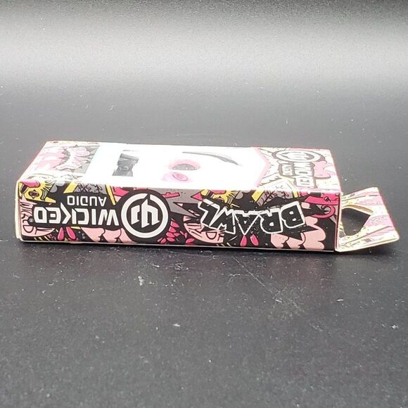 Wicked Audio Brawl WI1355 Pink Punch Headphones with Microphone - Picture 4 of 7